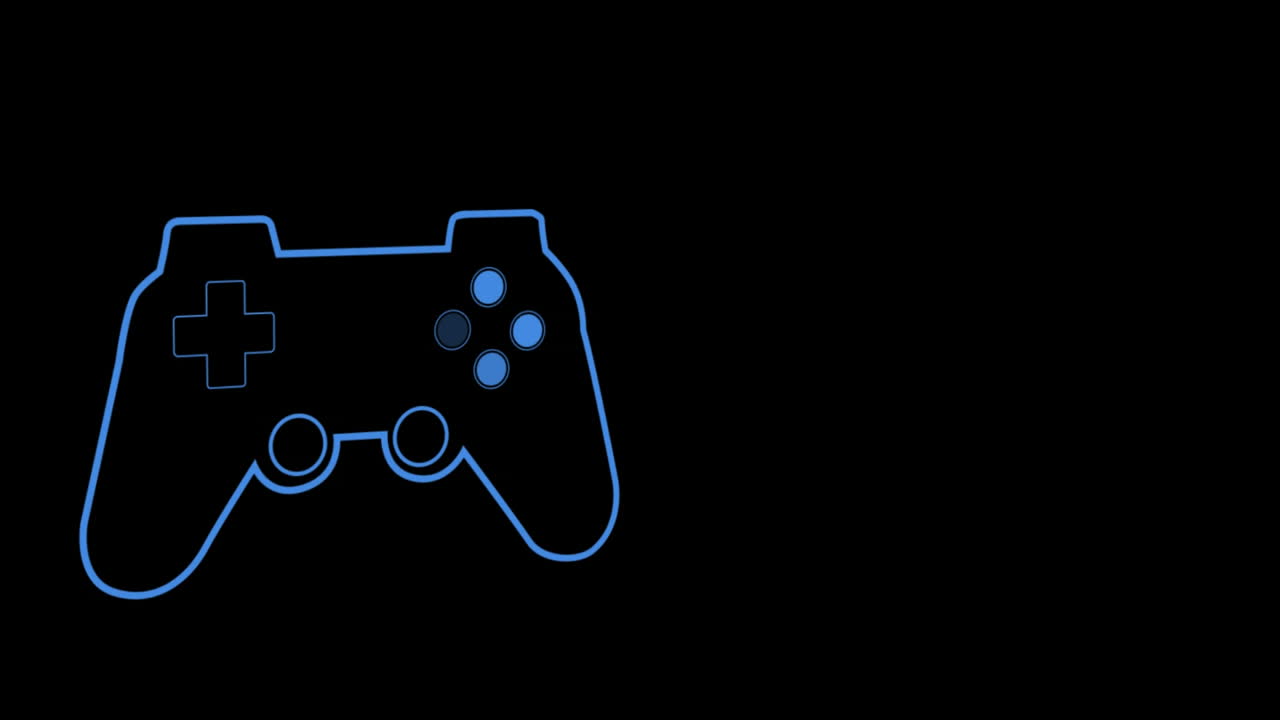 animación del logotipo azul del videojuego