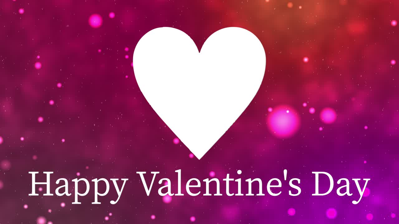 발렌타인 메시지 텍스트 애니메이션 모션 그래픽