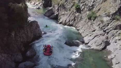 an awesome white water river rafting experience in new zealand - aerial