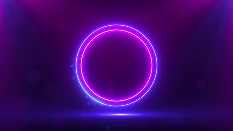 stunning neon circle dark backdrop for modern designs tech deep abstract stage background ideal