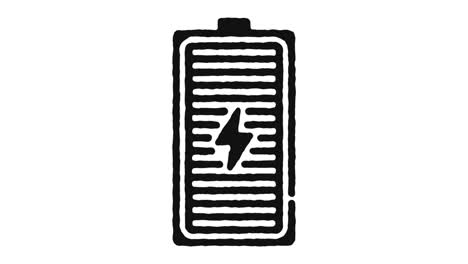 icono de batería recargable imágenes de animación y canal alfa