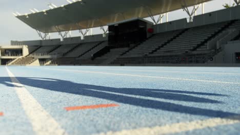 Disabled-athletic-running-on-a-running-track-4k