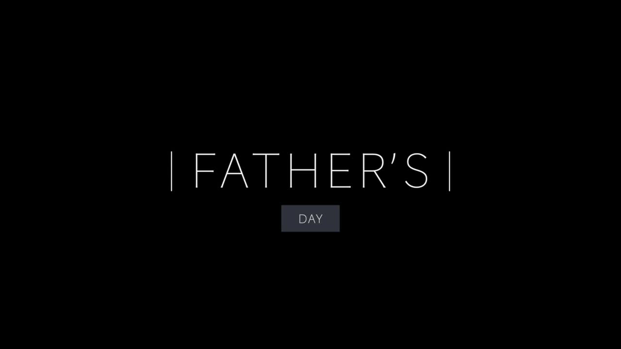 Father's Day celebrating dad's love on a sleek background