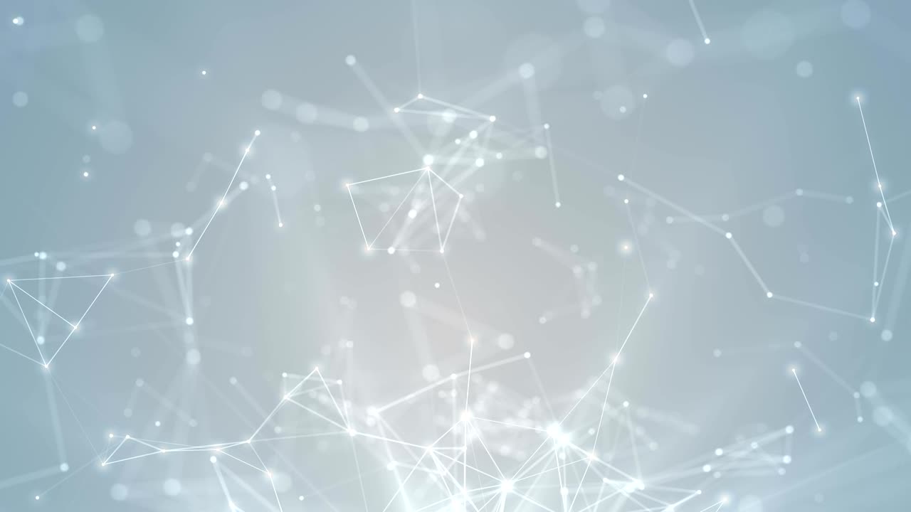 Plexus abstract network white technology science background loop