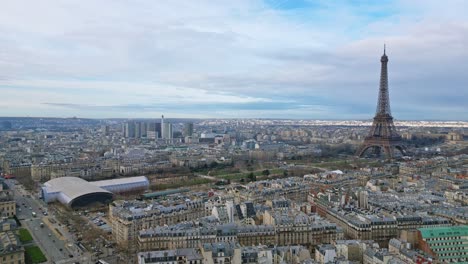 Paisaje-Urbano-De-París-Con-Tour-Eiffel,-Francia.