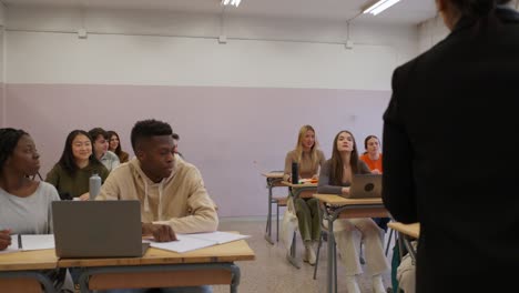 Classroom with Students and Teacher