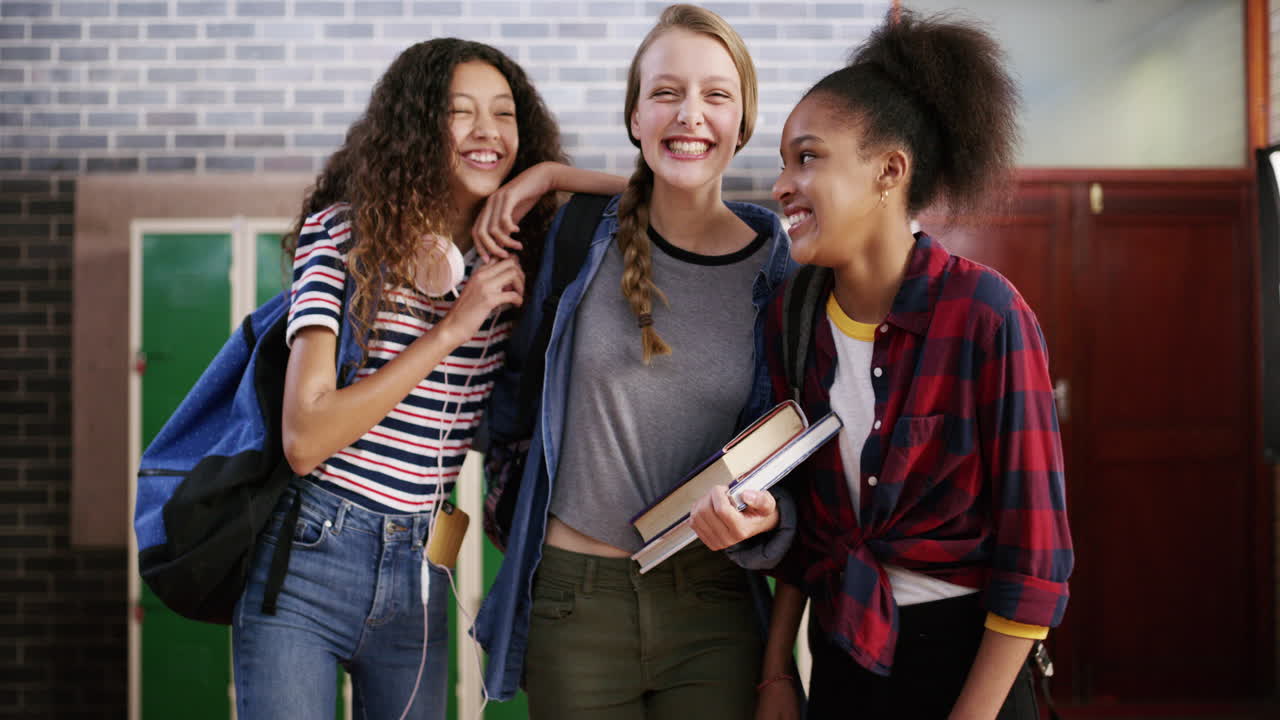 We love school, that's where our friends are