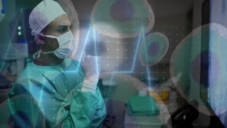 Animation-of-data-processing-over-diverse-surgeons-in-hospital