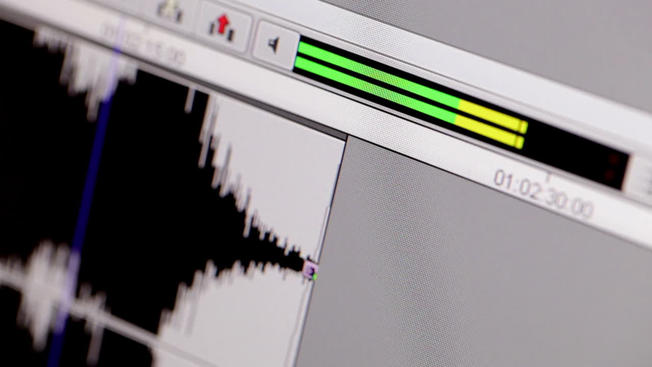 final de la pista de música