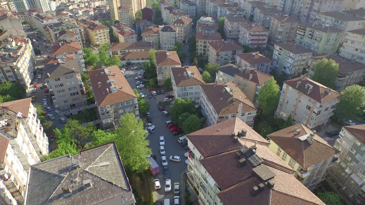 vista aérea de las ciudades y edificios de estambul