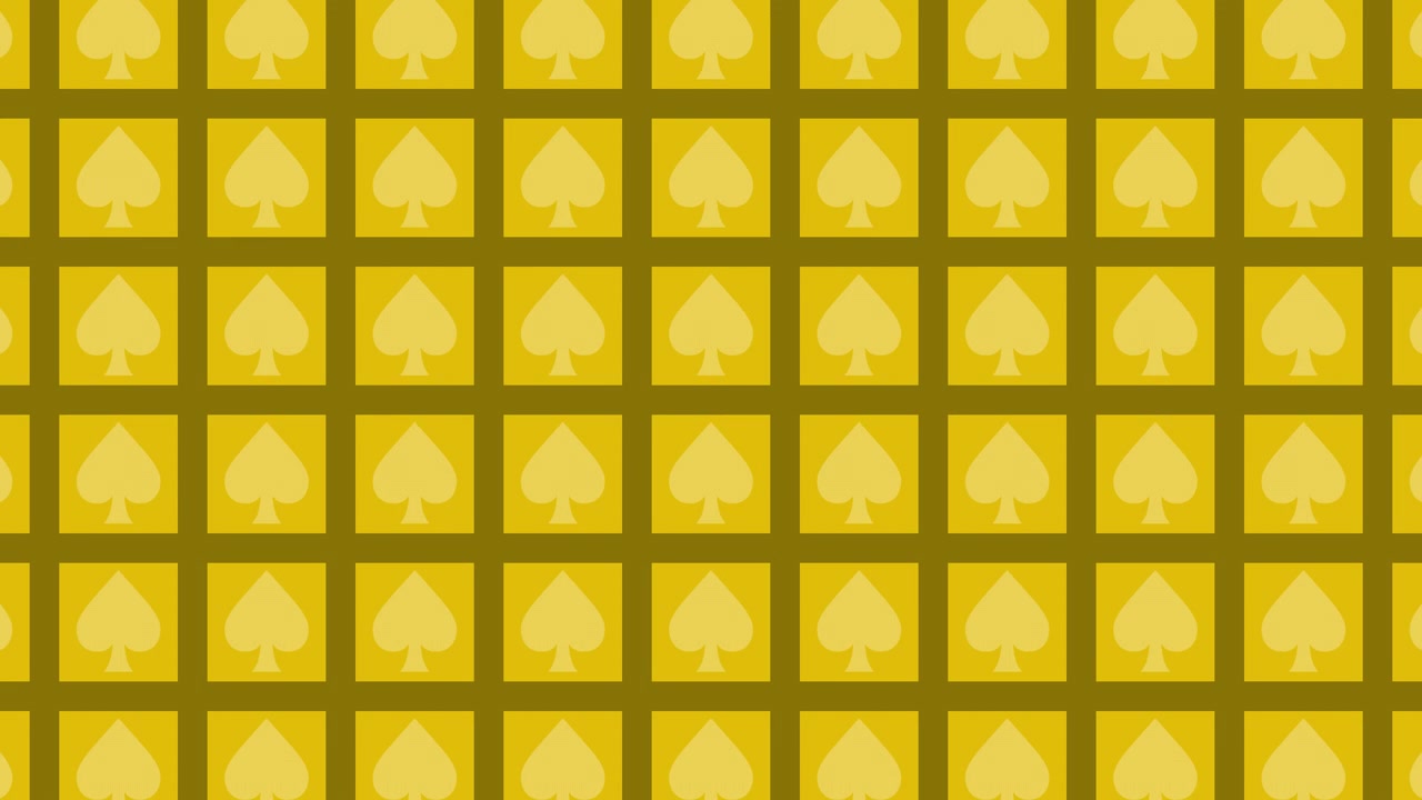 Gold Spades Playing Cards Pattern