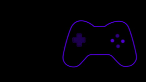 animación del logotipo púrpura del videojuego
