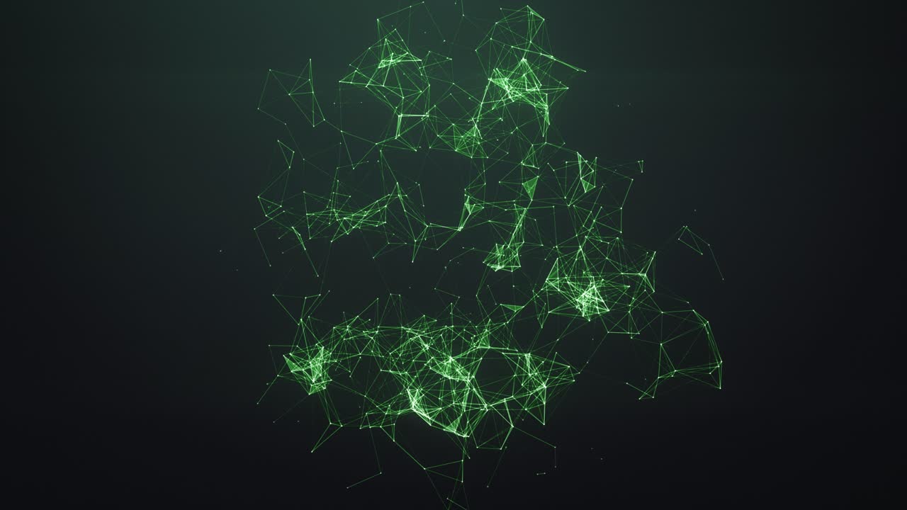 Polygonal Sphere Futuristic Technology And Science Background, Cyberspace Network Concept
