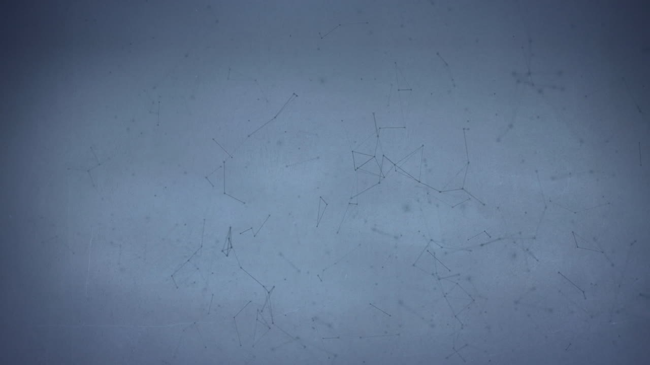 animación de la red de conexiones sobre fondo púrpura