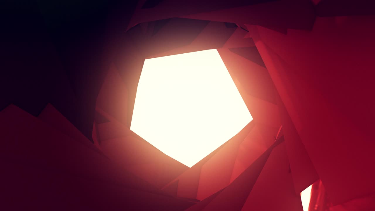 Composizione astratta colorata realizzata con enormi oggetti tridimensionali, utilizzabile per titoli e intro, loop 4K