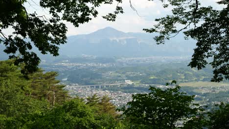 famouns mountain in chichibu near tokyo, mt. buko. panorama view