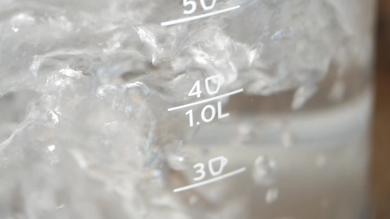 Water Boiling in a Glass Measuring Cup