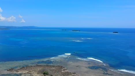 aerial footage of cloud 9 beach in siargao philippines