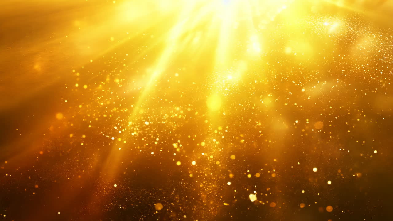 A bright yellow background with a lot of small dots. The dots are scattered all over the background and they are all different sizes. The background is very bright and cheerful