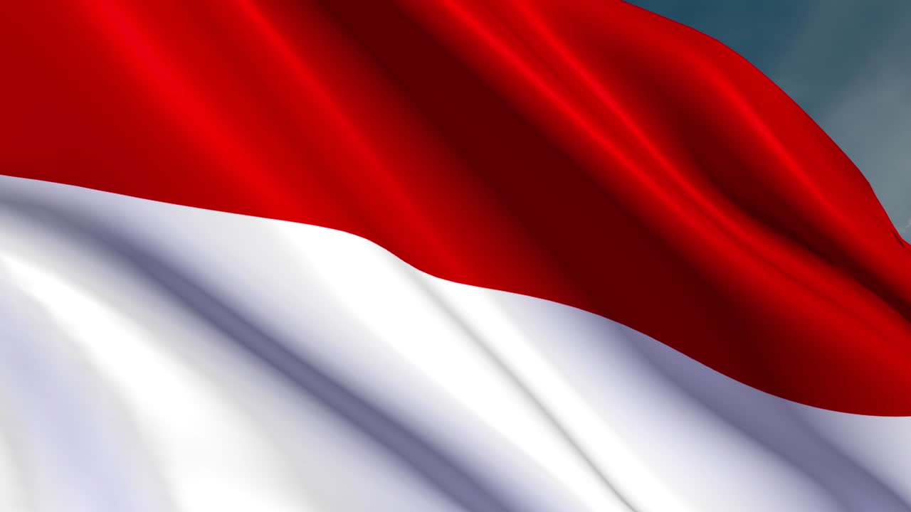 Indonesia - Flag - 4K - Loop