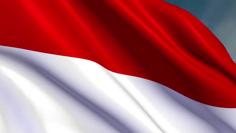 indonesia - flag - 4k - loop