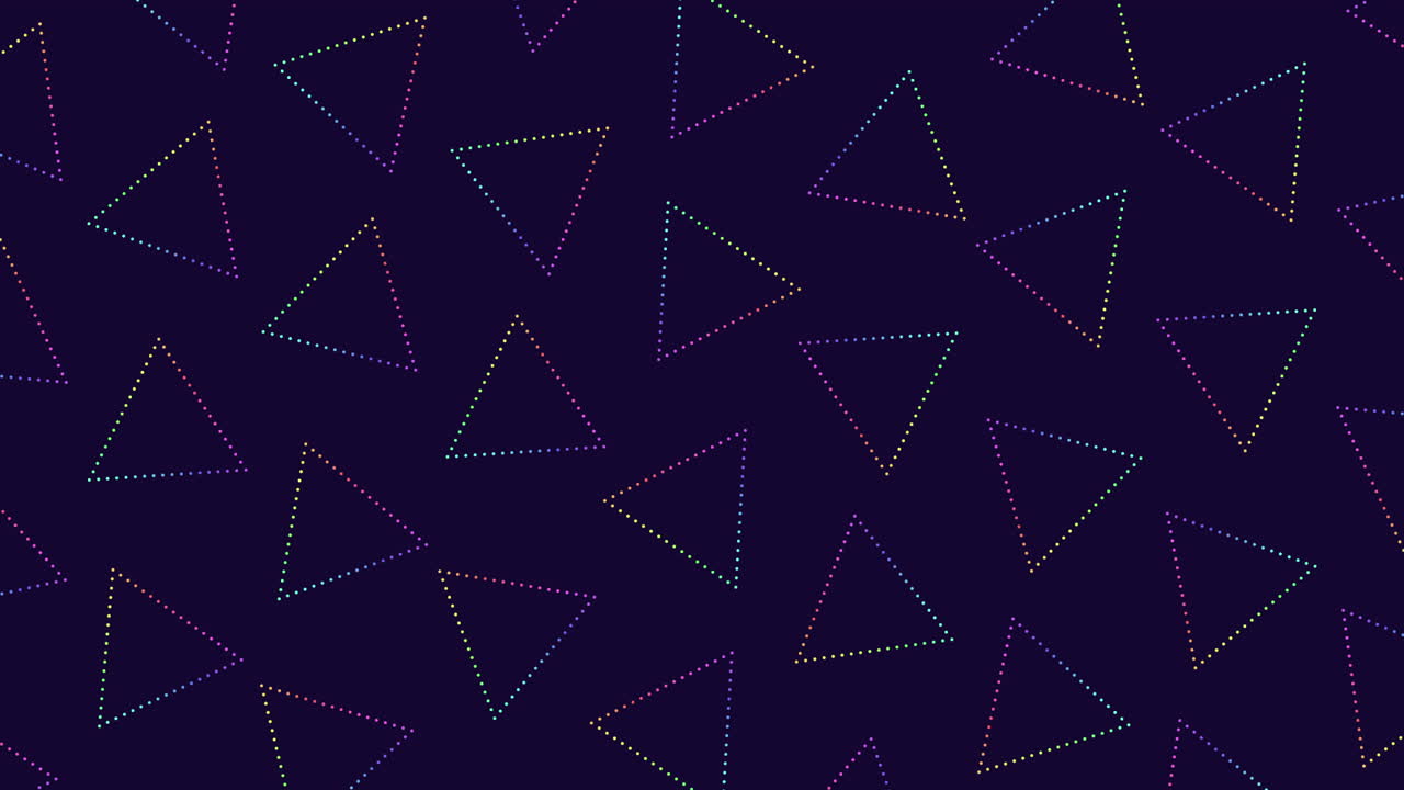 추상 다채로운 삼각형 패턴