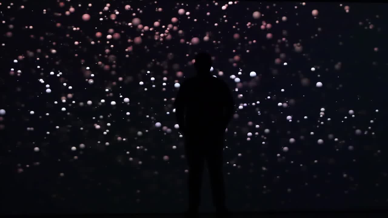 사회적 네트워크와 예술의 연결의 다른 고급 기술 세계의 밤 번개