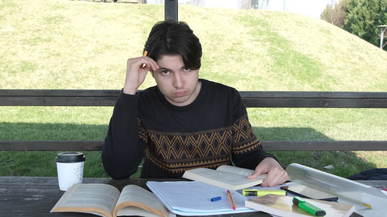 haciendo hoja de trabajo en el banco