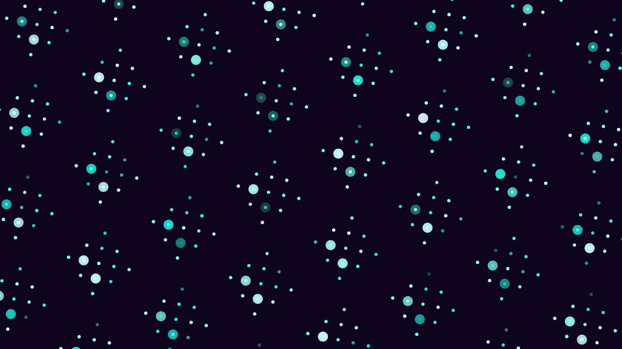 бесшовный образец неоновых кубов с точками на черном градиенте