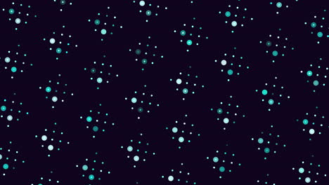 Seamless-neon-cubes-pattern-with-dots-on-black-gradient