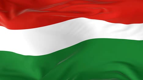 waving  looped flag as  background hungary