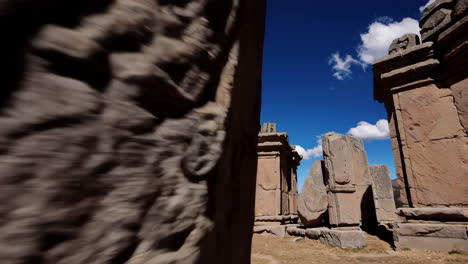 ancient stone structures in the andes mountains