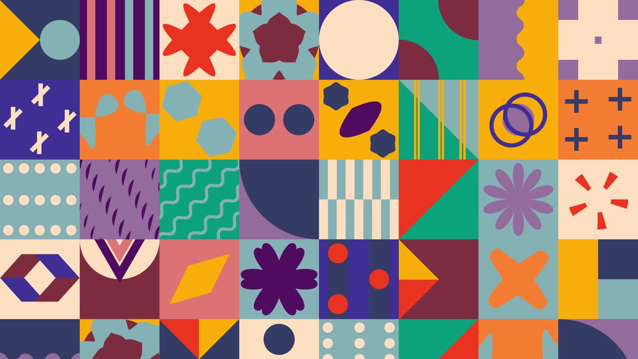 Geometric Color Pattern Background