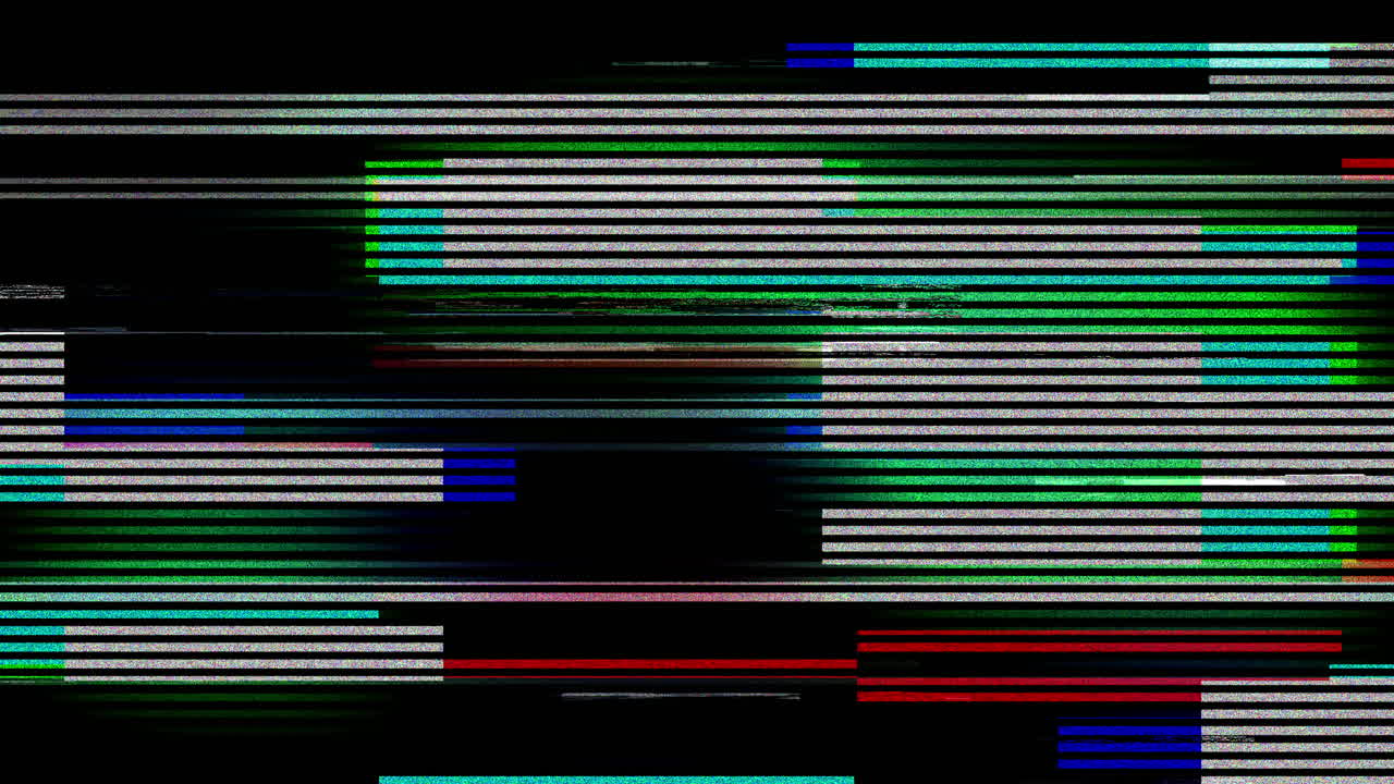 Abstract Digital Glitch Noise and Distortion Effect