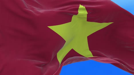 un bucle sin costuras de la bandera de vietnam.