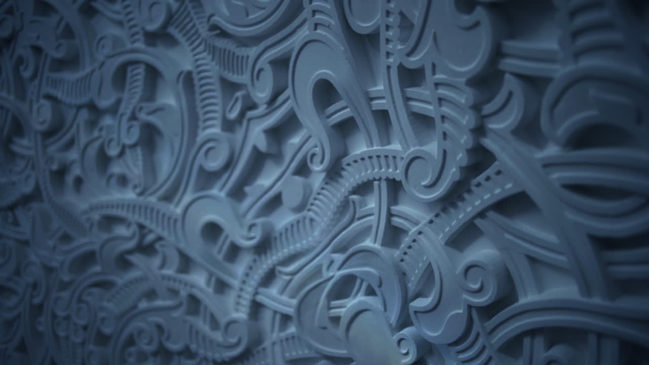 장식 된 벽 레리프 패널