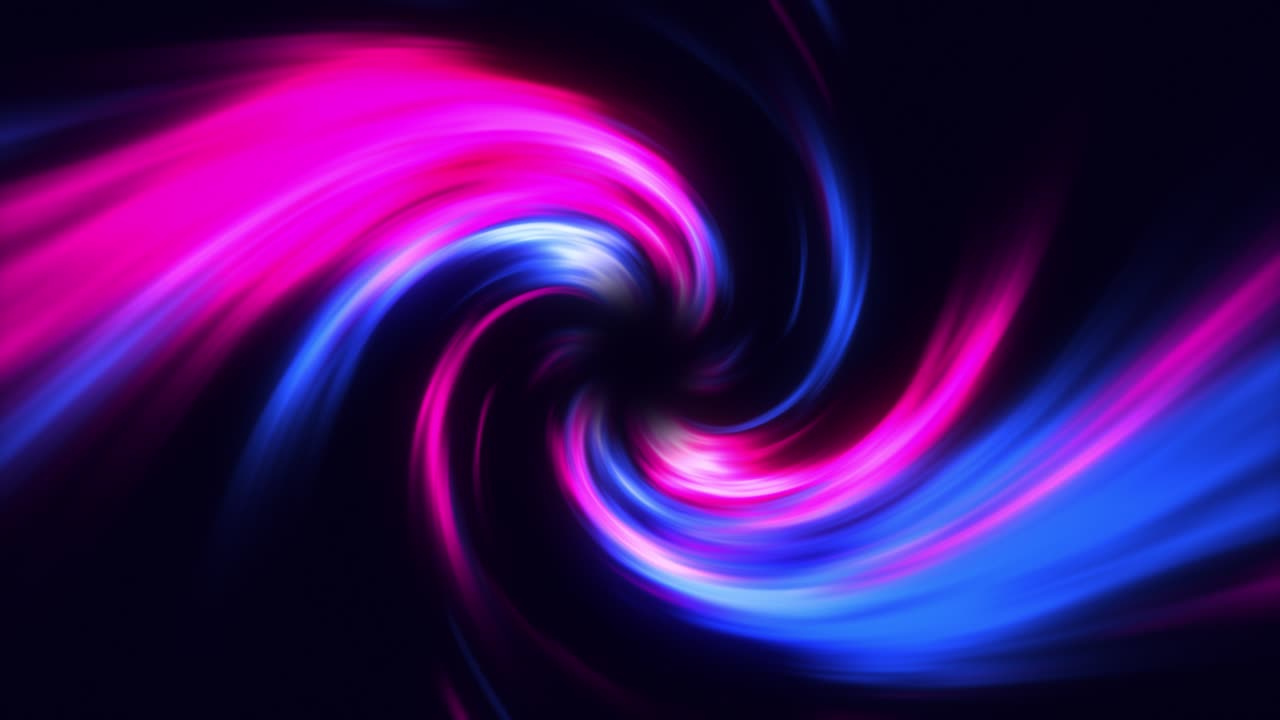Tunnel astratto contorto: Video 4K, 60fps di linee blu e viola vorticose