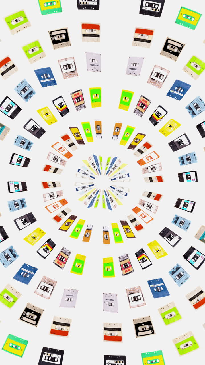 cinta de cassette en vertical