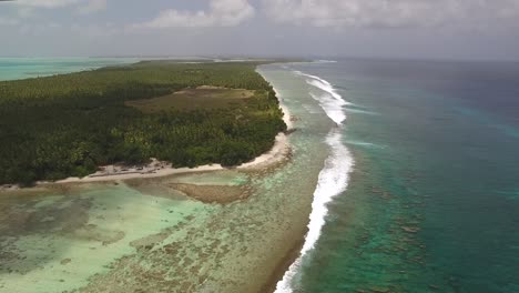 drone footage of cocos island and the reef, australia