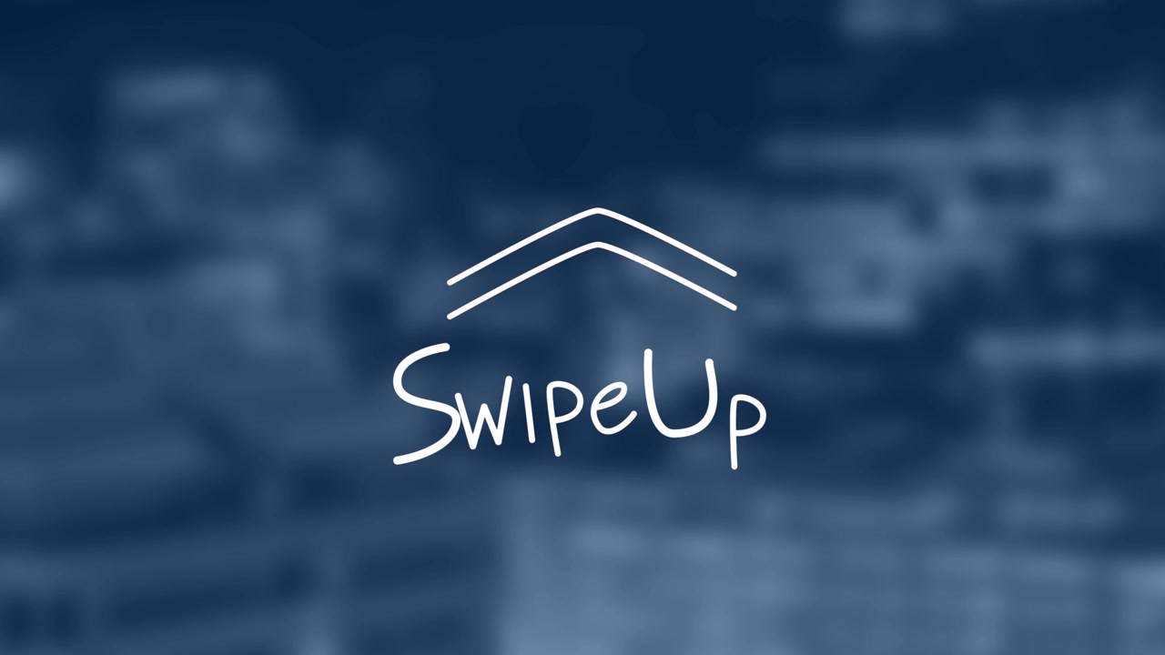 Animation of sign up text over blurred background