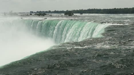 fresh waters crashes over niagara falls, ontario, canada