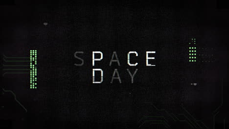 Animation-Nahaufnahme-Space-Day-Text-Auf-Futuristischem-Neon-Dashboard-Mit-Neonformen