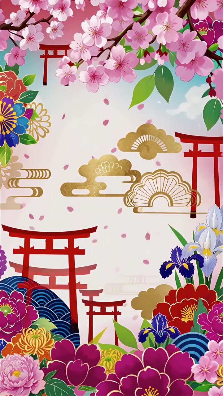 Sfondo Animato Cultura Giapponese 4K