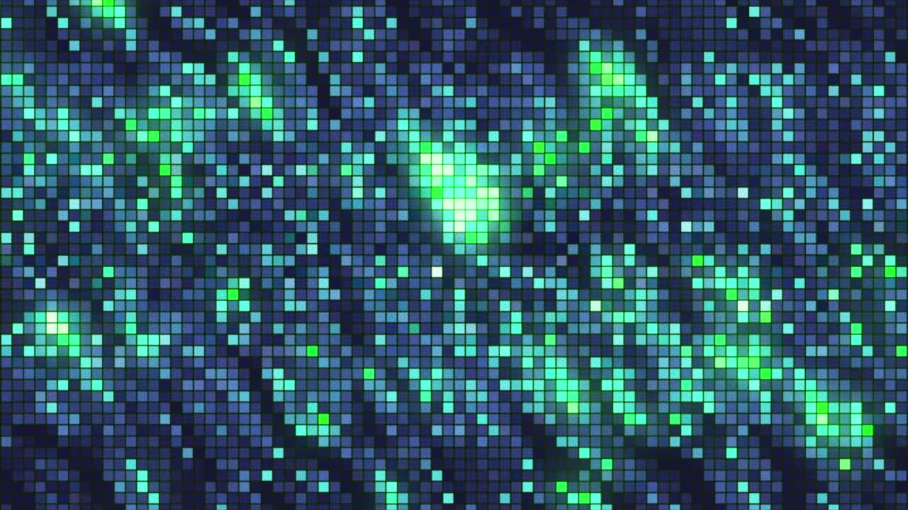 visualización de luz pixelada abstracta