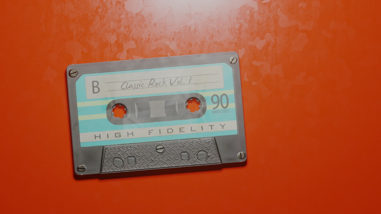 클래식 록과 함께 레트로 카세트의 스 모션 vol.