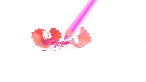 sharpened pink pencil