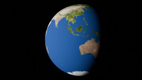 earth rotating animation space .