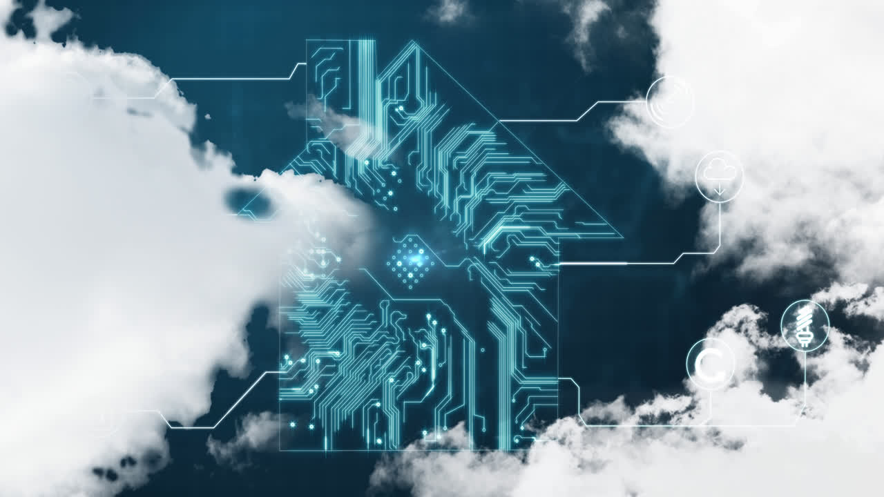 Futuristic house icon 4k