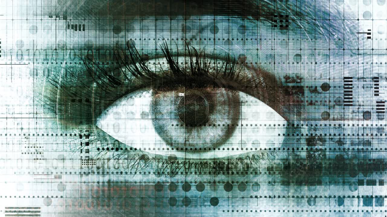 tecnología ocular digital como un concepto futurista