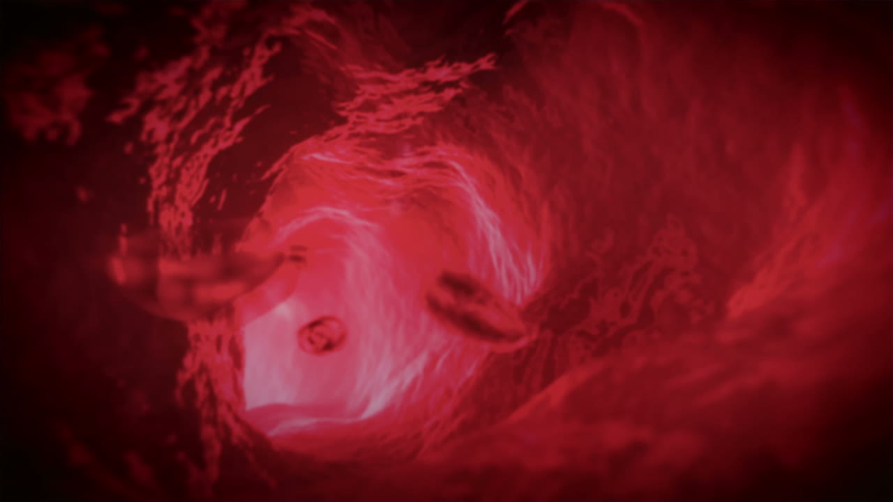 sangre que fluye a través de la vena